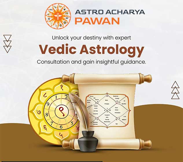 Astro Acharya Pawan consulting with horoscope