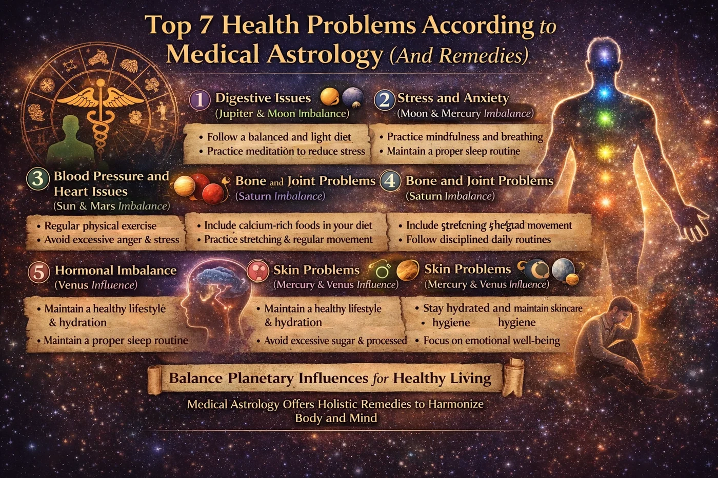 Top 7 Health Problems According to Medical Astrology (And Remedies)