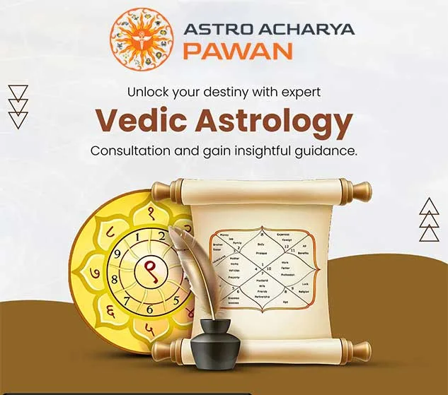 Astro Acharya Pawan consulting with horoscope